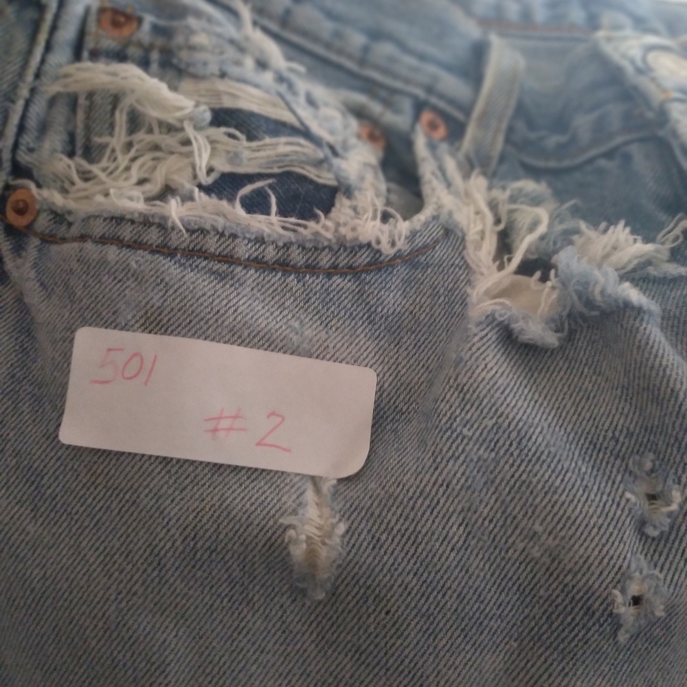 Levis 501, Vintage, worn naturally, distressed
